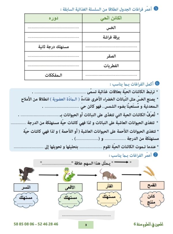 ⁦المعين في العلوم سنة 6 ثلاثي 3⁩ - الصورة ⁦8⁩